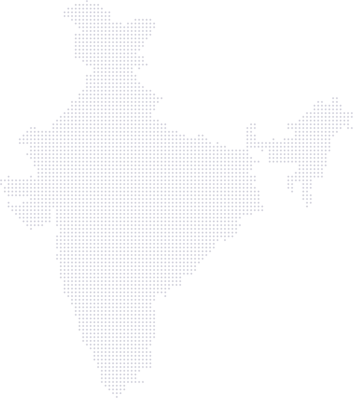 India Map with Location Pins